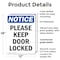 Signmission Please Keep Door Locked, 12 in W x Rectangle, Plastic OS-2PACK-NS-P-1218-V-17471 - alternate 5